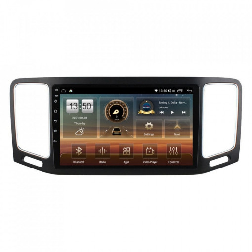 Navigatie dedicata cu Android VW Sharan dupa 2010, 8GB RAM, Radio GPS Dual Zone, Display HD IPS 9'' Touchscreen, Internet Wi-Fi si slot SIM 4G, Bluetooth, MirrorLink, USB, Waze