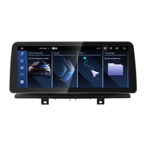 Navigatie dedicata cu Android BMW X5 (F15) 2013 - 2016 cu navigatie NBT, 6GB RAM, Radio GPS Dual Zone, Display QLED 12.3" Touchscreen, Internet Wi-Fi si slot SIM 4G, Bluetooth, MirrorLink, USB