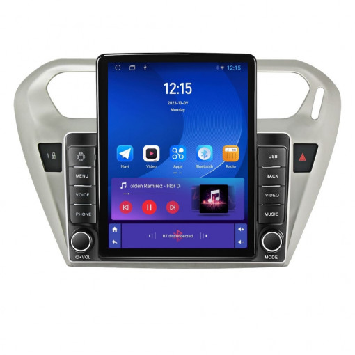 Navigatie dedicata cu Android Citroen C-Elysee 2012 - 2021, 1GB RAM, Radio GPS Dual Zone, Touchscreen IPS 9.7" HD tip Tesla, Internet Wi-Fi, Bluetooth, MirrorLink, USB