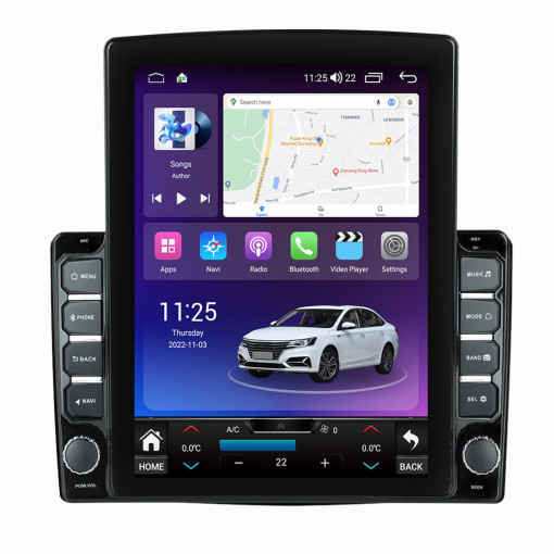 Navigatie dedicata cu Android Fiat 500L dupa 2012, 4GB RAM, Radio GPS Dual Zone, Touchscreen IPS 9.7" HD tip Tesla, Internet Wi-Fi si slot SIM 4G, Bluetooth, MirrorLink, USB