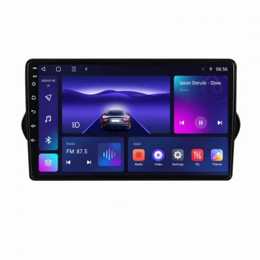 Navigatie dedicata cu Android Fiat Tipo dupa 2015, 3GB RAM, Radio GPS Dual Zone, Display HD QLED 9" Touchscreen, Internet Wi-Fi si slot SIM 4G, Bluetooth, MirrorLink, USB