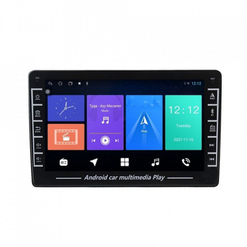 Navigatie dedicata cu Android Ford C-Max 2003 - 2010, 1GB RAM, Radio GPS Dual Zone, Display HD IPS 8" Touchscreen, Internet Wi-Fi, Bluetooth, MirrorLink, USB, Waze