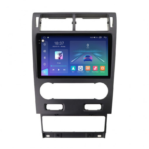Navigatie dedicata cu Android Ford Mondeo III 2000 - 2007, clima automata, 8GB RAM, Radio GPS Dual Zone, Display 2K QLED 9.5" Touchscreen, Internet Wi-Fi si slot SIM 4G, Bluetooth, MirrorLink, USB