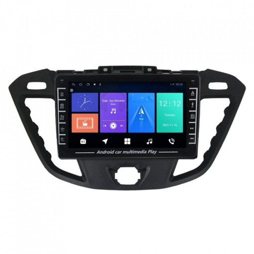 Navigatie dedicata cu Android Ford Transit / Tourneo Custom 2012 - 2018, 1GB RAM, Radio GPS Dual Zone, Display HD IPS 8" Touchscreen, Internet Wi-Fi, Bluetooth, MirrorLink, USB, Waze