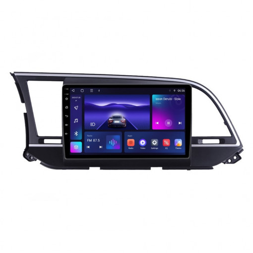 Navigatie dedicata cu Android Hyundai Elantra VI 2015 - 2018, 3GB RAM, Radio GPS Dual Zone, Display HD QLED 9" Touchscreen, Internet Wi-Fi si slot SIM 4G, Bluetooth, MirrorLink, USB
