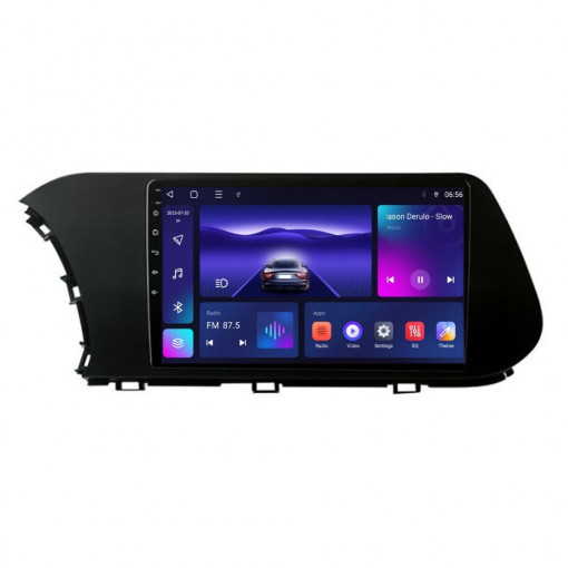 Navigatie dedicata cu Android Hyundai i20 dupa 2020, 3GB RAM, Radio GPS Dual Zone, Display HD QLED 10" Touchscreen, Internet Wi-Fi si slot SIM 4G, Bluetooth, MirrorLink, USB