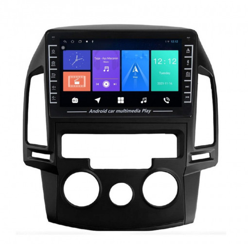 Navigatie dedicata cu Android Hyundai i30 2007 - 2012, clima manuala, 1GB RAM, Radio GPS Dual Zone, Display HD IPS 8" Touchscreen, Internet Wi-Fi, Bluetooth, MirrorLink, USB, Waze