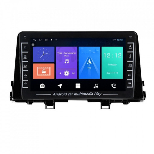 Navigatie dedicata cu Android Kia Picanto dupa 2017, 1GB RAM, Radio GPS Dual Zone, Display HD IPS 8" Touchscreen, Internet Wi-Fi, Bluetooth, MirrorLink, USB, Waze