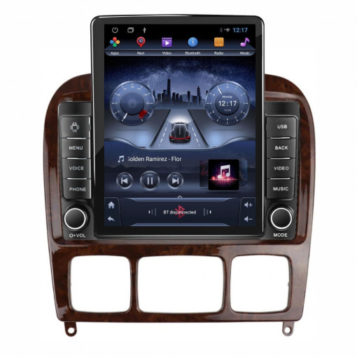 Navigatie dedicata cu Android Mercedes S-Class W220 1998 - 2005, 2GB RAM, Radio GPS Dual Zone, Touchscreen IPS 9.7" HD tip Tesla, Internet Wi-Fi, Bluetooth, MirrorLink, USB