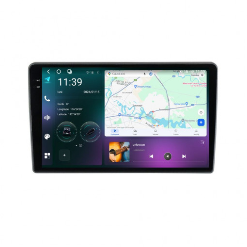 Navigatie dedicata cu Android Opel Vectra C 2002 - 2009, 12GB RAM, Radio GPS Dual Zone, Display 2K QLED 9.5" Touchscreen, Internet Wi-Fi si slot SIM 4G, Bluetooth, MirrorLink, USB