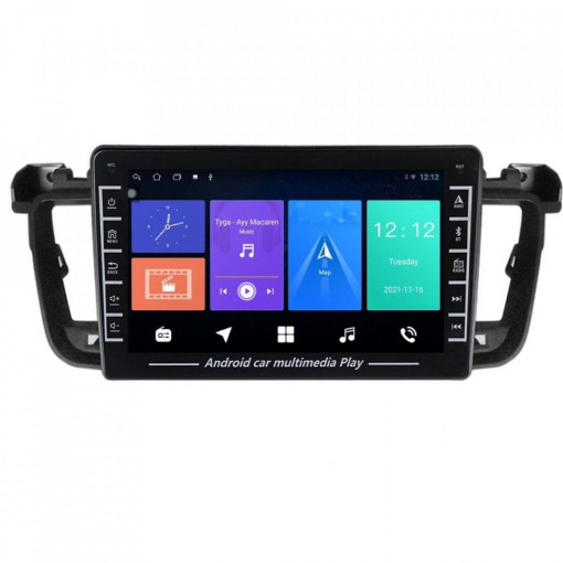 Navigatie dedicata cu Android Peugeot 508 I 2010 - 2018, 1GB RAM, Radio GPS Dual Zone, Display HD IPS 8" Touchscreen, Internet Wi-Fi, Bluetooth, MirrorLink, USB, Waze