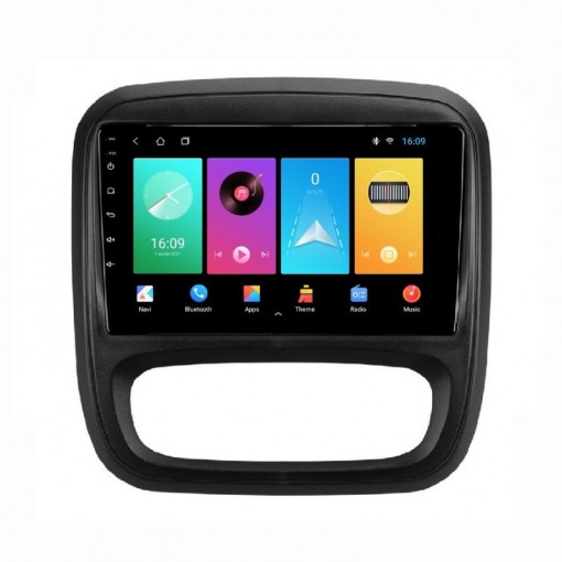Navigatie dedicata cu Android Renault Trafic III 2014 - 2019, 1GB RAM, Radio GPS Dual Zone, Display HD IPS 9" Touchscreen, Internet Wi-Fi, Bluetooth, MirrorLink, USB, Waze