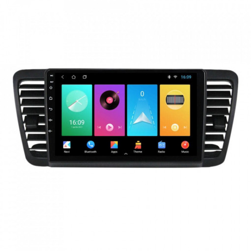 Navigatie dedicata cu Android Subaru Outback / Legacy 2003 - 2009, 1GB RAM, Radio GPS Dual Zone, Display HD 9" Touchscreen, Internet Wi-Fi, Bluetooth, MirrorLink, USB, Waze