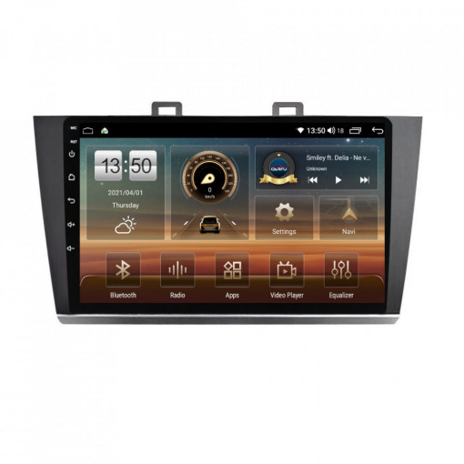 Navigatie dedicata cu Android Subaru Outback / Legacy 2014 - 2019, 6GB RAM, Radio GPS Dual Zone, Display HD IPS 9" Touchscreen, Internet Wi-Fi si slot SIM 4G, Bluetooth, MirrorLink, USB, Waze