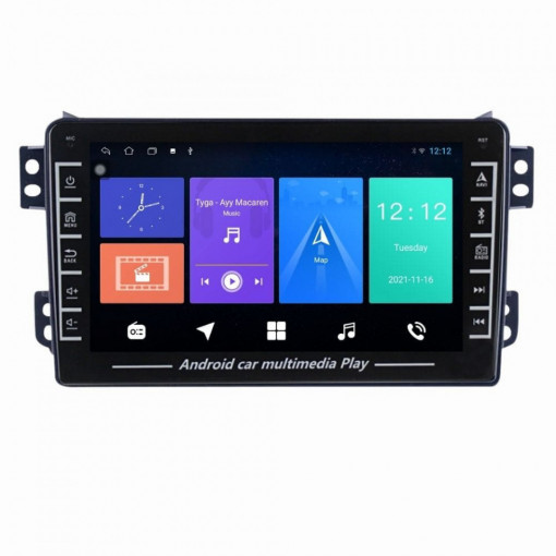 Navigatie dedicata cu Android Suzuki Splash 2008 - 2015, 1GB RAM, Radio GPS Dual Zone, Display HD IPS 8" Touchscreen, Internet Wi-Fi, Bluetooth, MirrorLink, USB, Waze