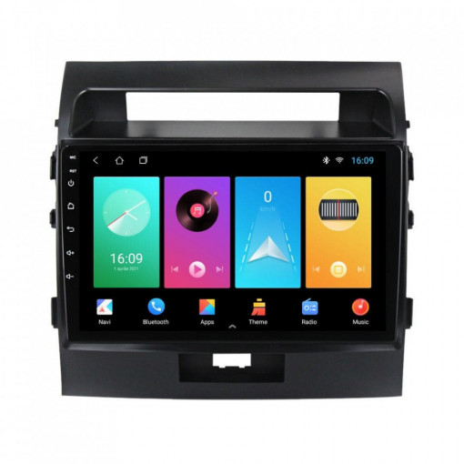 Navigatie dedicata cu Android Toyota Land Cruiser J200 2008 - 2015, 1GB RAM, Radio GPS Dual Zone, Display HD 10" Touchscreen, Internet Wi-Fi, Bluetooth, MirrorLink, USB, Waze