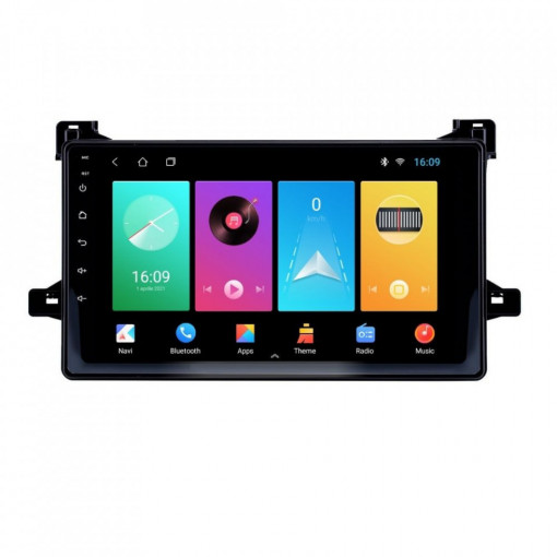 Navigatie dedicata cu Android Toyota Prius W5 dupa 2015, 2GB RAM, Radio GPS Dual Zone, Display HD IPS 9" Touchscreen, Internet Wi-Fi, Bluetooth, MirrorLink, USB, Waze