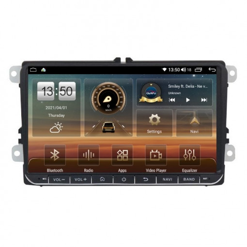 Navigatie dedicata cu Android VW Eos 2006 - 2015, 4GB RAM, Radio GPS Dual Zone, Display HD IPS 9" Touchscreen, Internet Wi-Fi si slot SIM 4G, Bluetooth, MirrorLink, USB, Waze
