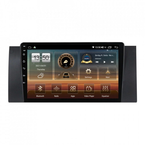 Navigatie dedicata cu Android BMW Seria 5 (E39) 1995 - 2003, 8GB RAM, Radio GPS Dual Zone, Display HD IPS 9" Touchscreen, Internet Wi-Fi si slot SIM 4G, Bluetooth, MirrorLink, USB, Waze
