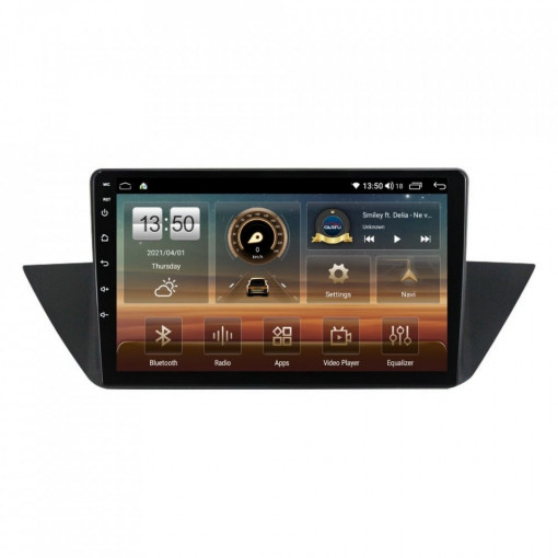 Navigatie dedicata cu Android BMW X1 (E84) 2009 - 2015, 6GB RAM, Radio GPS Dual Zone, Display HD IPS 10" Touchscreen, Internet Wi-Fi si slot SIM 4G, Bluetooth, MirrorLink, USB, Waze