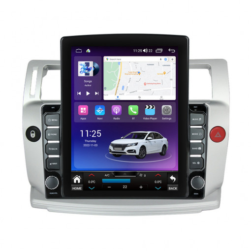Navigatie dedicata cu Android Citroen C4 I 2004 - 2009, 8GB RAM, Radio GPS Dual Zone, Touchscreen IPS 9.7" HD tip Tesla, Internet Wi-Fi si slot SIM 4G, Bluetooth, MirrorLink, USB