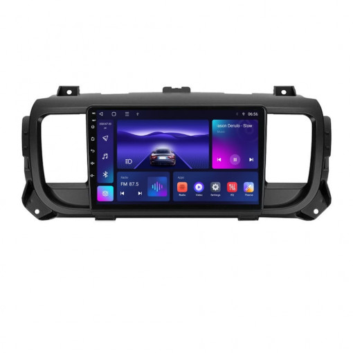 Navigatie dedicata cu Android Citroen Jumpy dupa 2016, 3GB RAM, Radio GPS Dual Zone, Display HD QLED 9" Touchscreen, Internet Wi-Fi si slot SIM 4G, Bluetooth, MirrorLink, USB