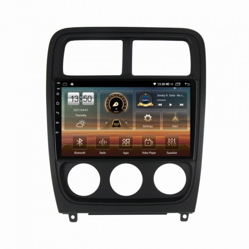 Navigatie dedicata cu Android Dodge Caliber 2010 - 2012, 8GB RAM, Radio GPS Dual Zone, Display HD IPS 9" Touchscreen, Internet Wi-Fi si slot SIM 4G, Bluetooth, MirrorLink, USB, Waze