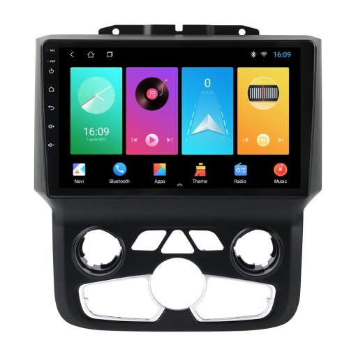 Navigatie dedicata cu Android Dodge RAM 2013 - 2018, clima automata, 2GB RAM, Radio GPS Dual Zone, Display HD IPS 9" Touchscreen, Internet Wi-Fi, Bluetooth, MirrorLink, USB