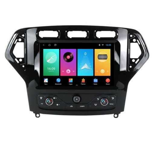 Navigatie dedicata cu Android Ford Mondeo IV 2007 - 2011 cu navigatie originala, 2GB RAM, Radio GPS Dual Zone, Display HD 9" Touchscreen, Internet Wi-Fi, Bluetooth, MirrorLink, USB, Waze