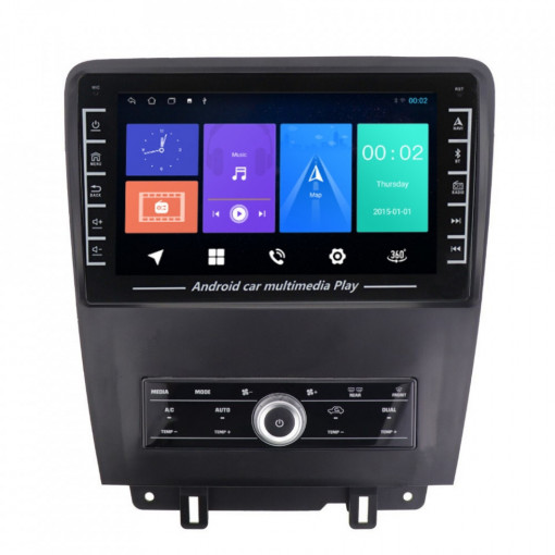 Navigatie dedicata cu Android Ford Mustang 2009 - 2014, 1GB RAM, Radio GPS Dual Zone, Display HD IPS 8" Touchscreen, Internet Wi-Fi, Bluetooth, MirrorLink, USB, Waze