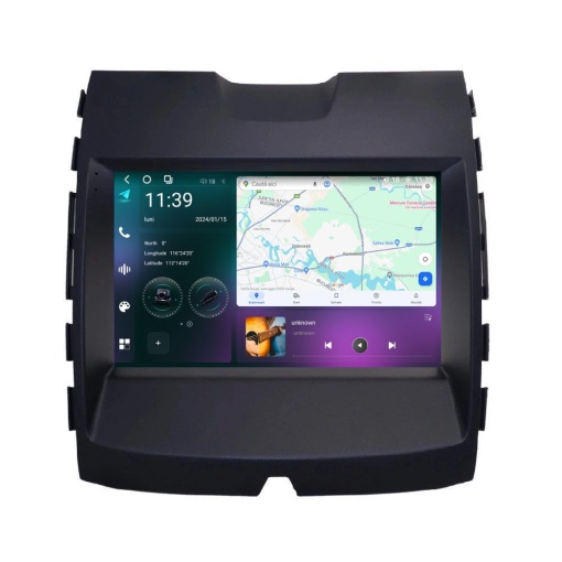 Navigatie dedicata cu Android Ford S-Max 2015 - 2023 cu navigatie originala, 12GB RAM, Radio GPS Dual Zone, Display 2K QLED 9.5" Touchscreen, Internet Wi-Fi si slot SIM 4G, Bluetooth, MirrorLink, USB