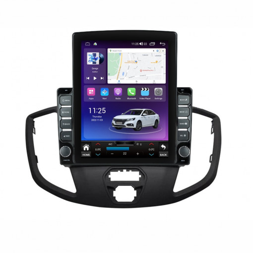 Navigatie dedicata cu Android Ford Transit 2014 - 2020, 4GB RAM, Radio GPS Dual Zone, Touchscreen IPS 9.7" HD tip Tesla, Internet Wi-Fi si slot SIM 4G, Bluetooth, MirrorLink, USB