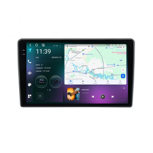 Navigatie dedicata cu Android Ford Transit / Tourneo Custom dupa 2018, 12GB RAM, Radio GPS Dual Zone, Display 2K QLED 10.36" Touchscreen, Internet Wi-Fi si slot SIM 4G, Bluetooth, MirrorLink, USB
