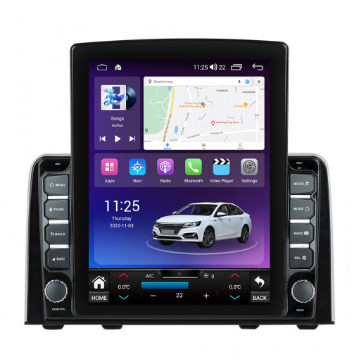 Navigatie dedicata cu Android Honda CR-V V dupa 2018, 8GB RAM, Radio GPS Dual Zone, Touchscreen IPS 9.7" HD tip Tesla, Internet Wi-Fi si slot SIM 4G, Bluetooth, MirrorLink, USB, Waze