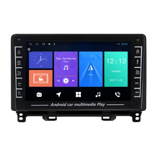 Navigatie dedicata cu Android Honda Jazz V dupa 2020, 1GB RAM, Radio GPS Dual Zone, Display HD IPS 8" Touchscreen, Internet Wi-Fi, Bluetooth, MirrorLink, USB, Waze