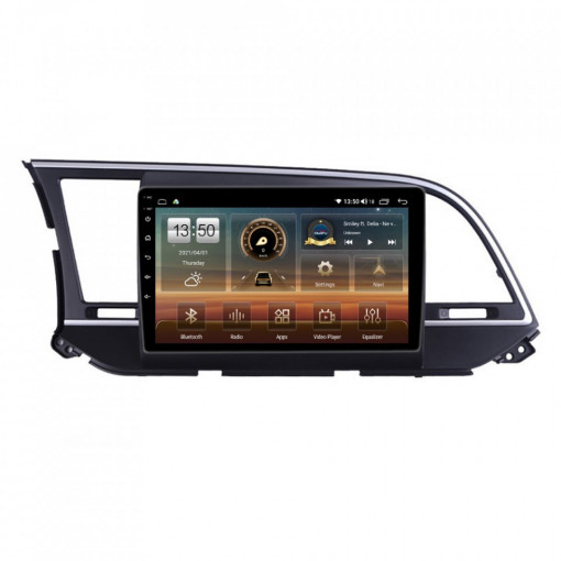 Navigatie dedicata cu Android Hyundai Elantra VI 2015 - 2018, 8GB RAM, Radio GPS Dual Zone, Display HD IPS 9" Touchscreen, Internet Wi-Fi si slot SIM 4G, Bluetooth, MirrorLink, USB, Waze