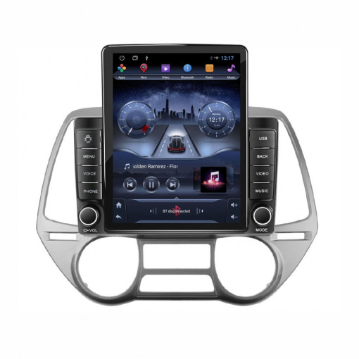 Navigatie dedicata cu Android Hyundai i20 2008 - 2012, clima automata, 2GB RAM, Radio GPS Dual Zone, Touchscreen IPS 9.7" HD tip Tesla, Internet Wi-Fi, Bluetooth, MirrorLink, USB