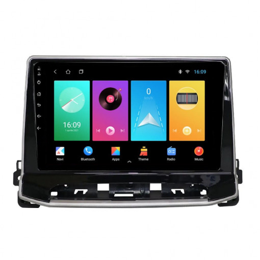 Navigatie dedicata cu Android Jeep Compass II dupa 2021, 1GB RAM, Radio GPS Dual Zone, Display HD IPS 10" Touchscreen, Internet Wi-Fi, Bluetooth, MirrorLink, USB, Waze