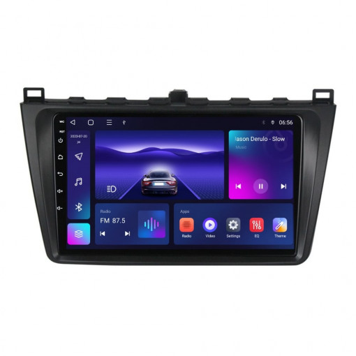 Navigatie dedicata cu Android Mazda 6 2008 - 2013, 3GB RAM, Radio GPS Dual Zone, Display HD QLED 9" Touchscreen, Internet Wi-Fi si slot SIM 4G, Bluetooth, MirrorLink, USB