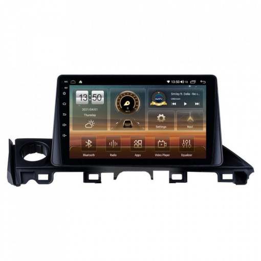 Navigatie dedicata cu Android Mazda 6 2015 - 2018, 6GB RAM, Radio GPS Dual Zone, Display HD IPS 9" Touchscreen, Internet Wi-Fi si slot SIM 4G, Bluetooth, MirrorLink, USB, Waze