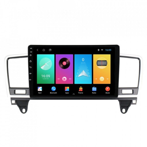 Navigatie dedicata cu Android Mercedes GL-Class GL X166 2012 - 2015, 1GB RAM, Radio GPS Dual Zone, Display HD IPS 9" Touchscreen, Internet Wi-Fi, Bluetooth, MirrorLink, USB, Waze