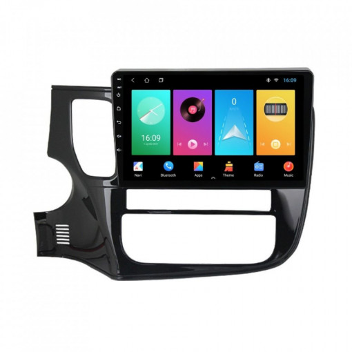 Navigatie dedicata cu Android Mitsubishi Outlander III 2012 - 2019, 1GB RAM, Radio GPS Dual Zone, Display HD 10" Touchscreen, Internet Wi-Fi, Bluetooth, MirrorLink, USB, Waze
