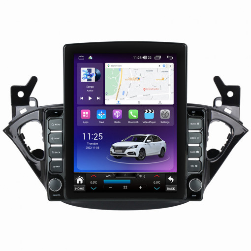 Navigatie dedicata cu Android Opel Adam 2012 - 2019, 4GB RAM, Radio GPS Dual Zone, Touchscreen IPS 9.7" HD tip Tesla, Internet Wi-Fi si slot SIM 4G, Bluetooth, MirrorLink, USB, Waze