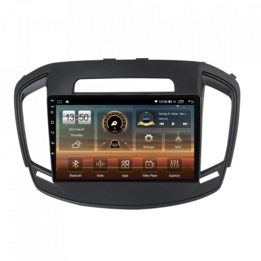 Navigatie dedicata cu Android Opel Insignia A 2013 - 2017, 4GB RAM, Radio GPS Dual Zone, Display HD IPS 9" Touchscreen, Internet Wi-Fi si slot SIM 4G, Bluetooth, MirrorLink, USB, Waze
