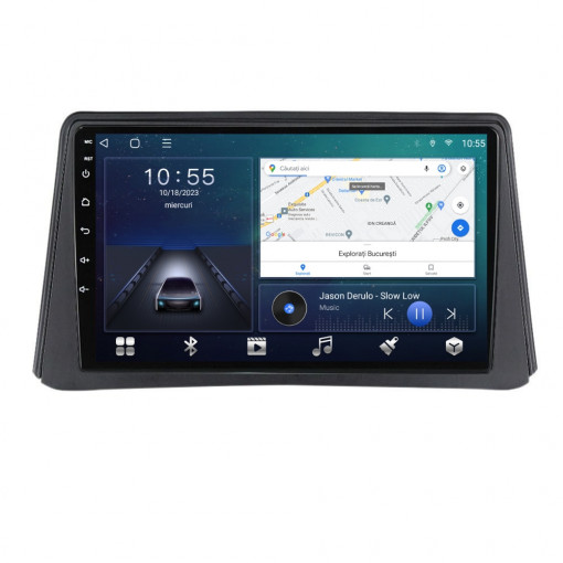 Navigatie dedicata cu Android Opel Mokka A 2012 - 2016, 2GB RAM, Radio GPS Dual Zone, Display HD QLED 9" Touchscreen, Internet Wi-Fi si slot SIM 4G, Bluetooth, MirrorLink, USB