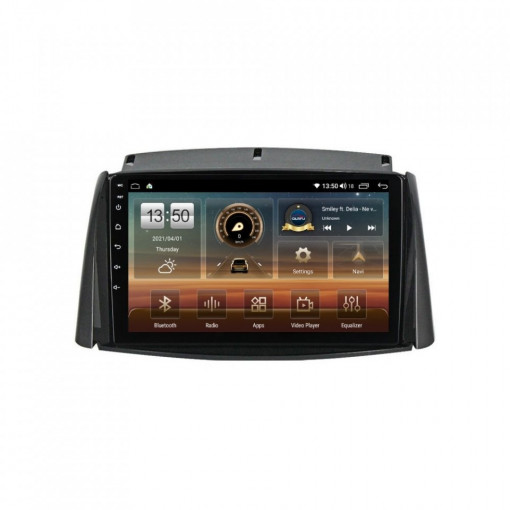 Navigatie dedicata cu Android Renault Koleos 2008 - 2016, 8GB RAM, Radio GPS Dual Zone, Display HD IPS 9" Touchscreen, Internet Wi-Fi si slot SIM 4G, Bluetooth, MirrorLink, USB, Waze