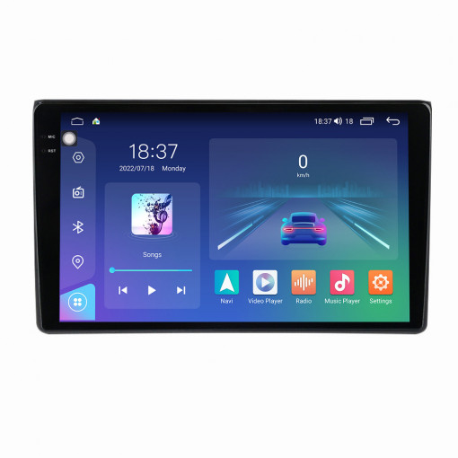 Navigatie dedicata cu Android Seat Exeo 2009 - 2013, 4GB RAM, Radio GPS Dual Zone, Display 2K QLED 9.5" Touchscreen, Internet Wi-Fi si slot SIM 4G, Bluetooth, MirrorLink, USB