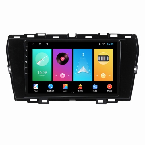 Navigatie dedicata cu Android Ssangyong Korando dupa 2019, 1GB RAM, Radio GPS Dual Zone, Display HD IPS 9" Touchscreen, Internet Wi-Fi, Bluetooth, MirrorLink, USB