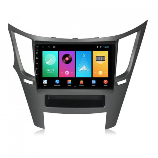 Navigatie dedicata cu Android Subaru Outback / Legacy 2009 - 2014, 1GB RAM, Radio GPS Dual Zone, Display HD IPS 9" Touchscreen, Internet Wi-Fi, Bluetooth, MirrorLink, USB, Waze