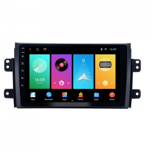 Navigatie dedicata cu Android Suzuki SX4 2006 - 2014, 2GB RAM, Radio GPS Dual Zone, Display HD 9" Touchscreen, Internet Wi-Fi, Bluetooth, MirrorLink, USB, Waze